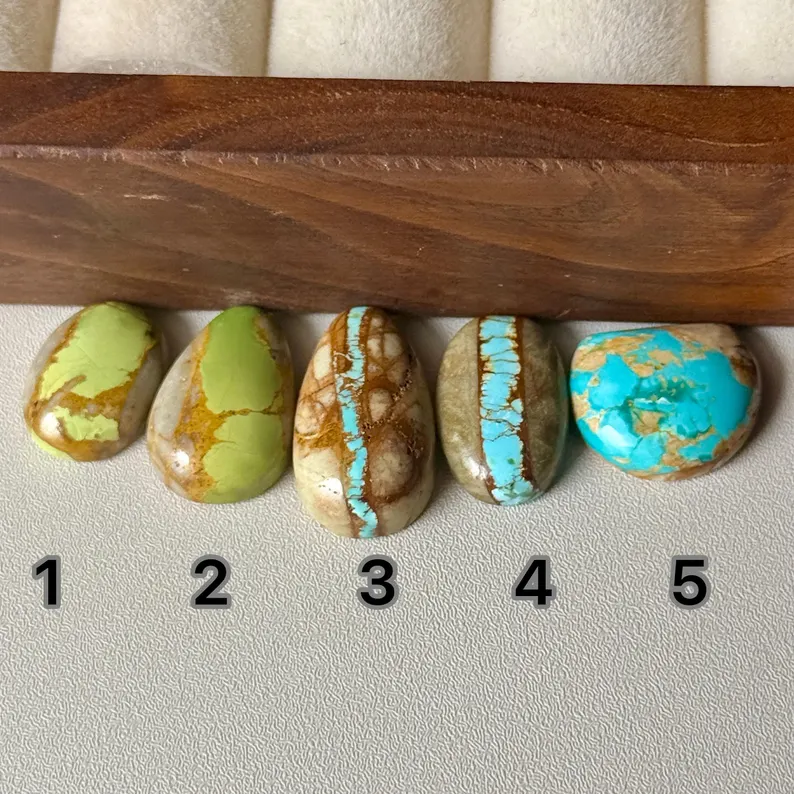 Natural Turquoise Polished Cabochons | DIY Jewelry Making Essential
