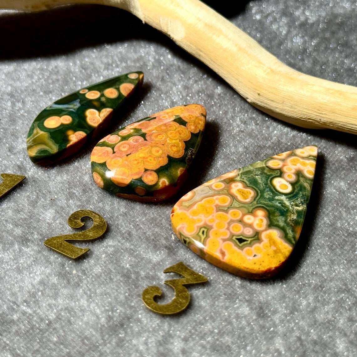 Madagascar Ocean Jasper Jelly stone - Polished Crystal Gemstone for Jewelry