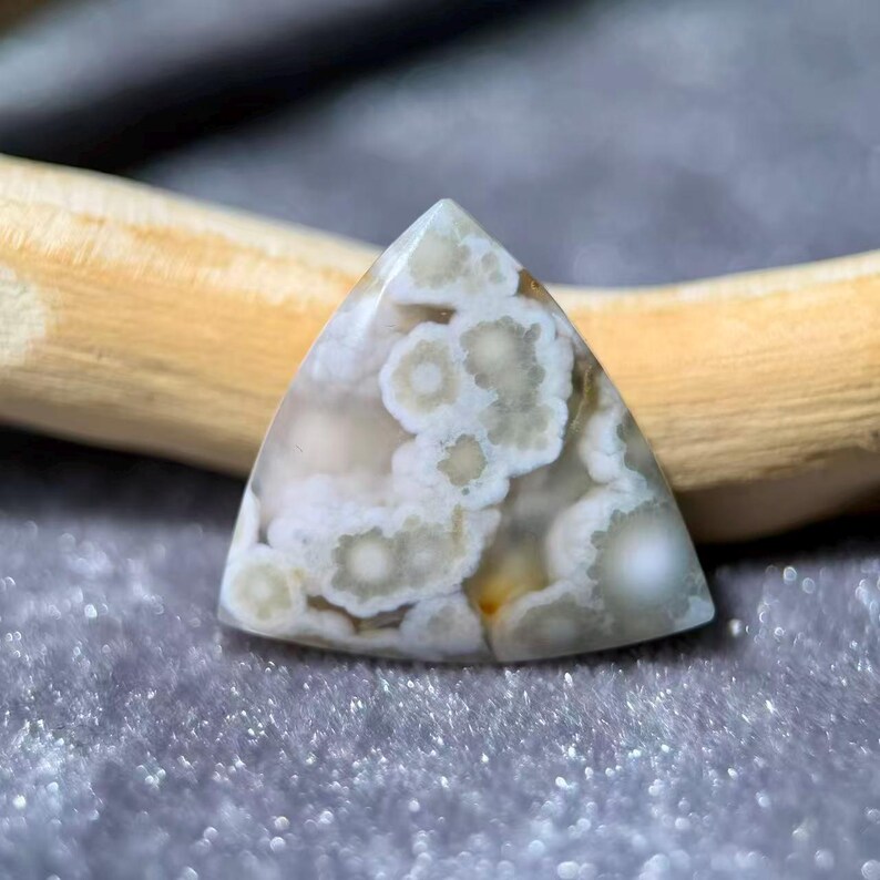 Ocean Jasper Jelly Stone Pendant,Personalized Gift, Calming Crystal.(18.9mm*18.8mm2.8g)