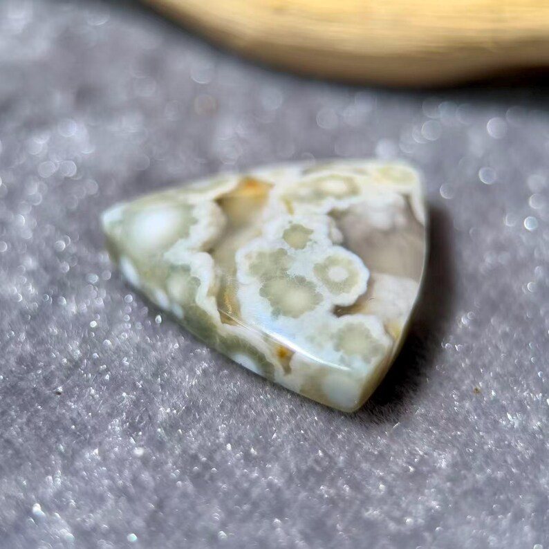 Ocean Jasper Jelly Stone Pendant,Personalized Gift, Calming Crystal.(18.9mm*18.8mm2.8g)