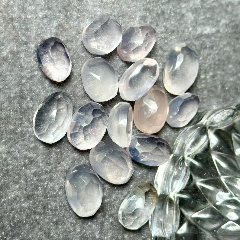 Faceted Rose Quartz Loose Gemstone – Natural Pink Stone for Jewelry Making and Collecting